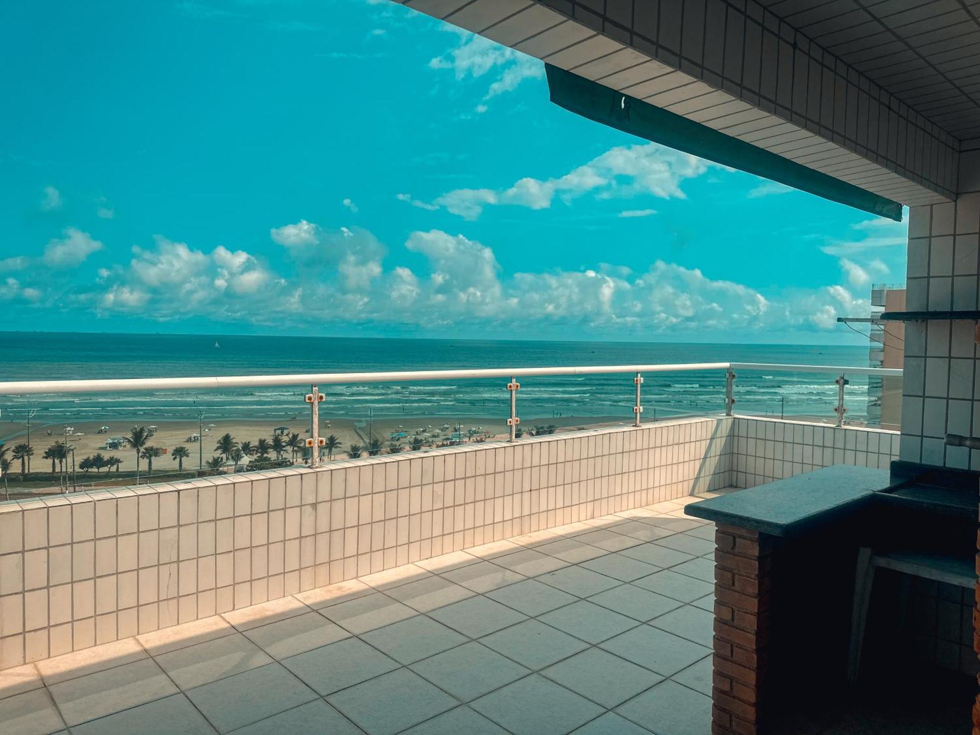 Cobertura Em Frente A Praia Praia Grande  Kültér fotó